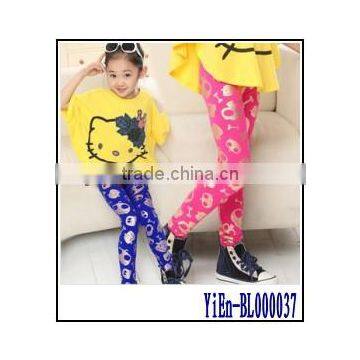 Funky Leggings , Blue And Pink Leggings Kids Summer Thin Tight Leggings