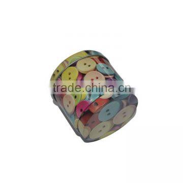 Round Metal Buttons Tin Box photo-3