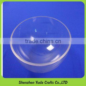 Half-round crystal clear hollow ball, semicircular acrylic dust cover