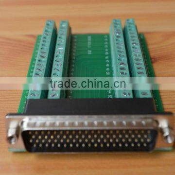 High Density D-SUB 78 Pin Connector with Right Angle Type with Terminal block 5.0 Pitch