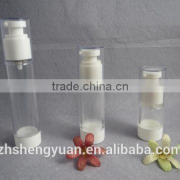 plastic cosmetic as round airless pump bottle 30ml