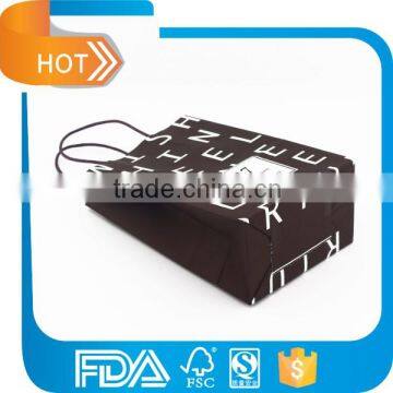 Custom Design Logo Printed Kraft Paper Shopping Bag for Small Product With Handle photo-2