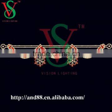 Street Christmas Decorative Fireworks Light Lamppost Motif Light photo-5