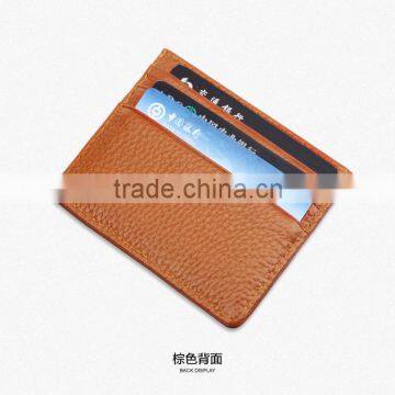 Genuine Leather Card Holder Simple Card Wallet photo-5