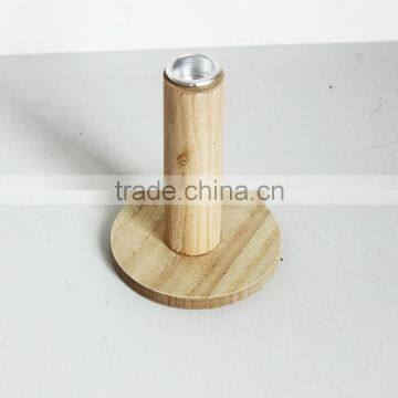 wooden long candlestick of dinner