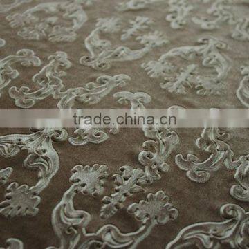 100% polyester flower embossed knitted fabric