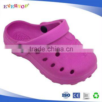 Wholesale fuxia color waterproof soft sole clogs eva online clog slippers for girl