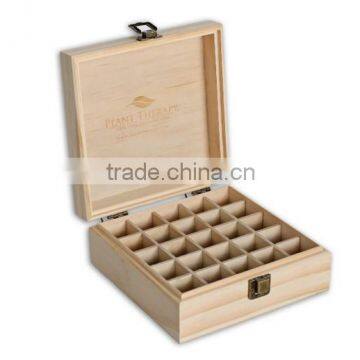 factory sale BSCI family display wooden 30 essential oil bottles case gift box for For businessTravel & Presentations