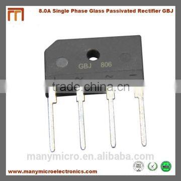 8A Single Phase Glass passivated Bridge Rectifier GBJ806