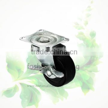 Locking Swivel Adjustable Rubber Small Caster Wheel