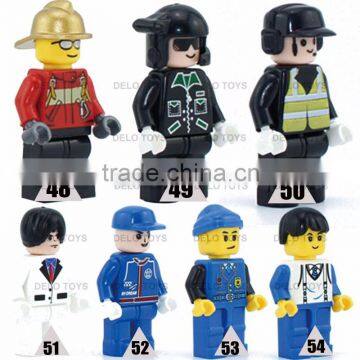2016 hot items online plastic toys ABS materiel building blocks bricks bulk mini figures mixed DE00079-7