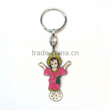 religious angel zinc alloy keychain ,latest design alloy angel keychain