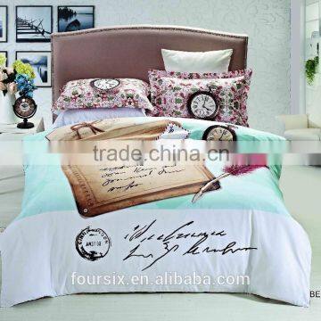 luxuary 100% otton 3d reactive printed bedding sets