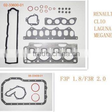 High Quality Full Gasket Set For RENAULT F3P 1.8/ F3R 2.0 engine auto parts