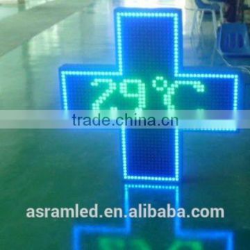 dual color led pharmacy cross sign P10 price