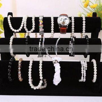 Plastic Bracelet Stand With Black Velvet