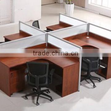 Cheap office low partition for 4 seats