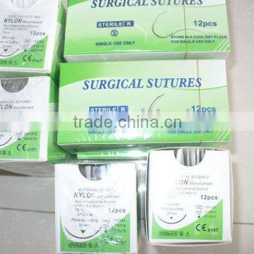 Disposable nylon suture with needle