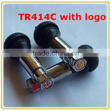 TR414C Zinc-alloy Tire Valves With Logo / Natural Rubber Tire Valves With Logo photo-6
