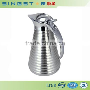 SX094A new style ripple surface wide mouth coffee pot