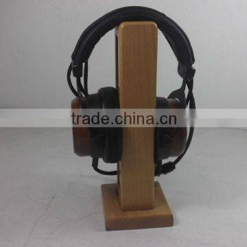 wooden headphone stand