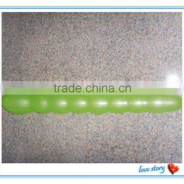 green color long shape balloon latex