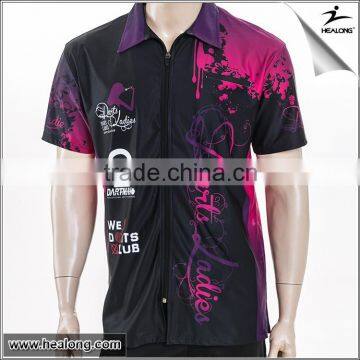 multicolored racing zipper up sublimated polo shirts