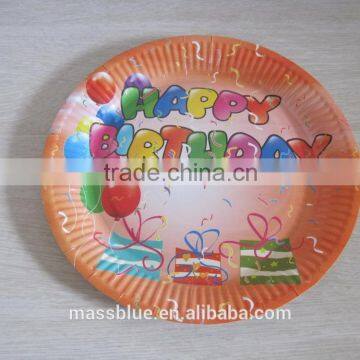 Happy Birthday paper dinner plate