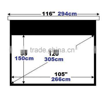 High end Home Theater Use 120" Inch Electric Motorized HD Projection Screen