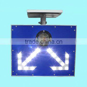 Hot selling international LED flashing traffic guidance light solar traffic sign