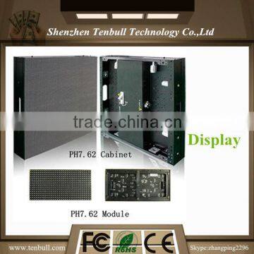 7.62 pixels indoor full color stage background led video wall