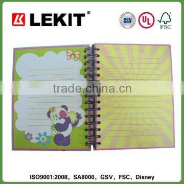 Spiral Notebook With Colored Paper