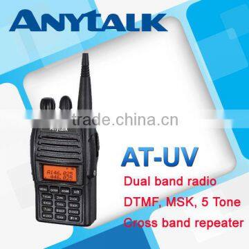 AT-UV handheld 2 band radio with cross band repeater function