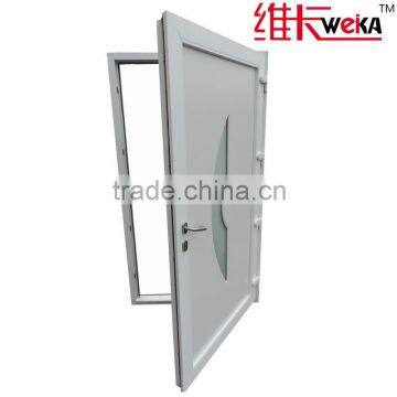 single open casement plastic door