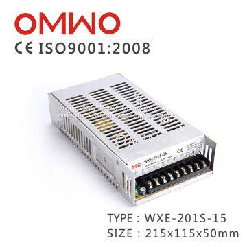 200W  15V Single output switching power supply WXE-201S-15