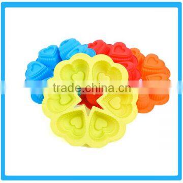 DIY Tools Heart-Shaped Silicone Cake Mold Cake Mold Decoration Silicone Baking Mould photo-2