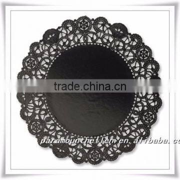 New Design And Food Safety Black Paper Doilies