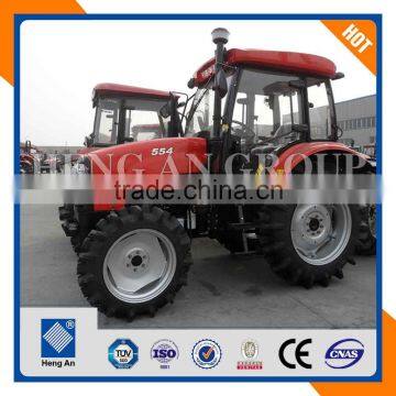 China cheap 4x4 wheels 75hp tractor price with CE certificate