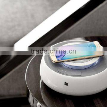 Nillkin Cozy NFC Bluetooth Speaker With MC2 Wireless Charger Alarm Clock Support Phone Call Aux Audio Input Fashion Ornaments photo-5