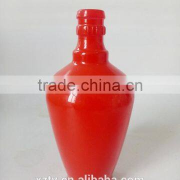 250ml Spray Ruby Red Glass Material Alcohol Empty Bottle