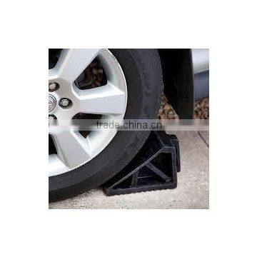 Durable black car rubber wheel stopper