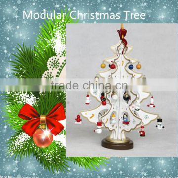 Supply snow white Christmas Tree modular Christmas tree