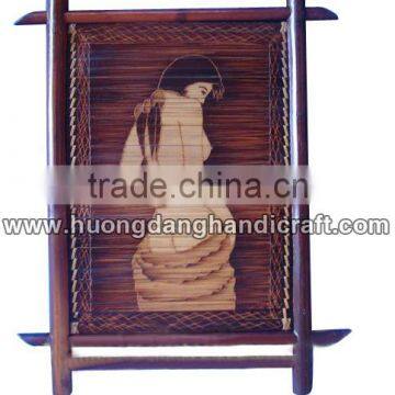 Very fast reply wholesale price bamboo painting made in Vietnam