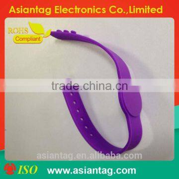China manufacturer rfid adjustable silicone wristband