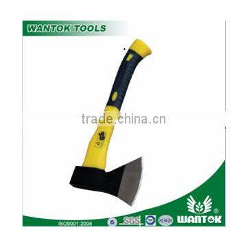 axes head with long plastic coated handle