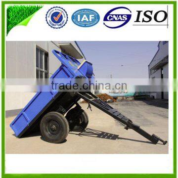 2014 New agricultural equipment matched mini farm walking tractor self-tipping type trailer semi trailer