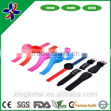 Colorful gift item sport fashion silicone watch strap loop silicone rubber watch straps