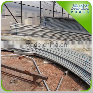 greenhouses steel frame 42mm galvanized pipe