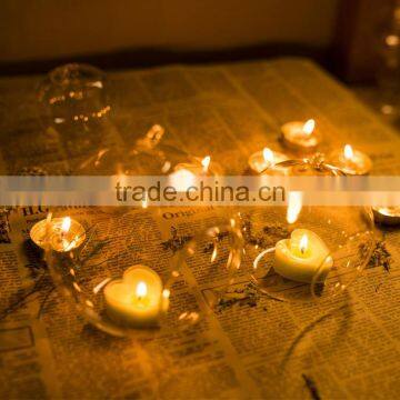 Hanging Glass Ball Candle Holder, Mini Flowerpot photo-5