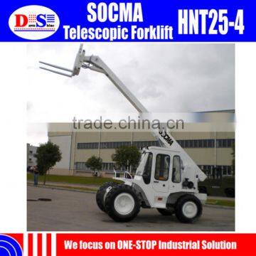 SOCMA HNT25-4 Small Telehandler 4 Wheel Drive China New Telescopic Forklift for Sale photo-2